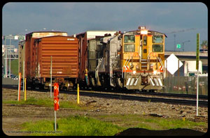 UP 1338 on the east end of the Long Pass siding sorting cars out for the Huntington Beach local - January 5th 2005