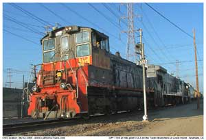 Another image of UPY 1144 at Mile Post 512.2 on the Tustin Branchline just west of the Lewis Street grade crossing.