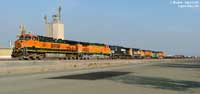 BNSF 984 and a string of mixed engines hold at Ono with a mixed manifest train.